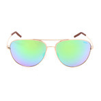 Unisex RE3087 Sunglasses // Gold + Teal