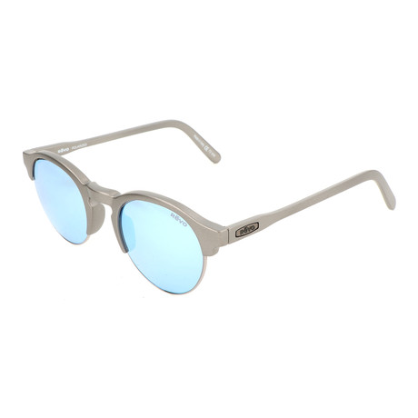 Unisex RE1066 Sunglasses // Matte Pewter + Blue