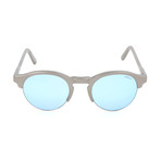 Unisex RE1066 Sunglasses // Matte Pewter + Blue