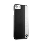 Silver Leather Hard Case // Black // iPhone 7/8