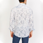 Henry Long Sleeve Button-Up Shirt // White (Small)