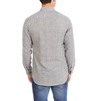 Williams Pinstripe Long Sleeve Button-Up Shirt // Gray (X-Large)