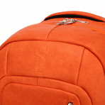 Luxury Travel Bag // Tumbled Leather // Orange
