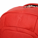 Luxury Travel Bag // Tumbled Leather // Red