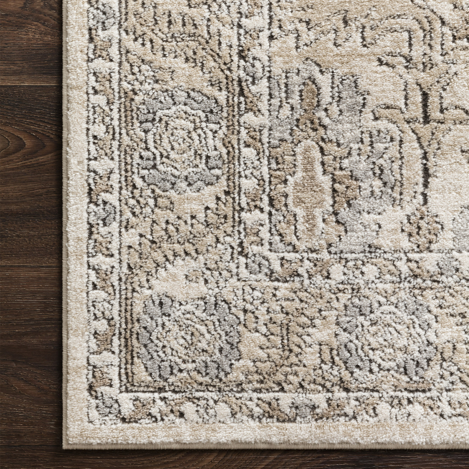 Teagan Area Rug // Ivory + Sand // Large (9'9 x 13'6) - LOLOI - Touch ...