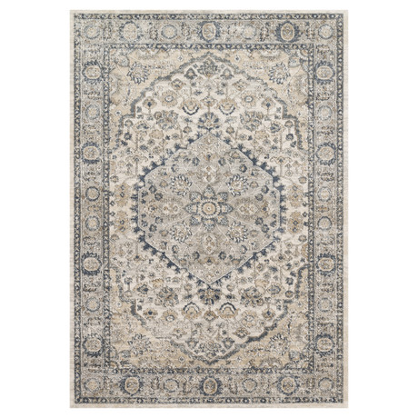 Teagan Area Rug // Natural + Light Gray // 9'9 x 13'6