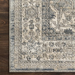 Teagan Area Rug // Sky + Natural // Large (9'9 x 13'6)