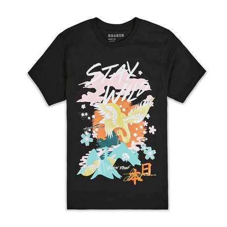 Japanese Heron Tee // Black (S)