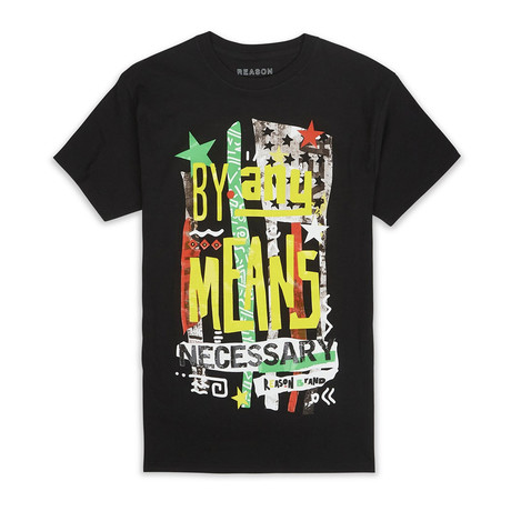 By Any Means Necessary Tee  // Black (S)