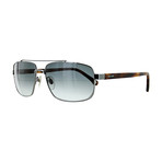 Men's Pilot Sunglasses // Havana + Gray Gradient