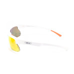 Unisex RE1025 Sunglasses // White + Orange