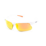 Unisex RE1025 Sunglasses // White + Orange