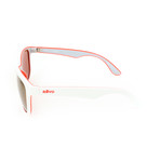 Unisex RE1028 Sunglasses // White + Coral + Gray