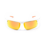 Unisex RE1025 Sunglasses // White + Orange