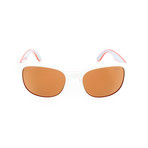 Unisex RE1028 Sunglasses // White + Coral + Gray