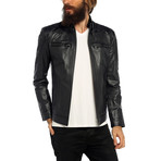 Macaw Leather Jacket // Gray (XL)