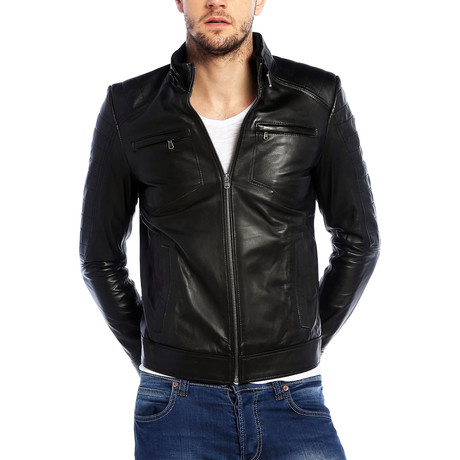 Parrot Leather Jacket // Black (XS)