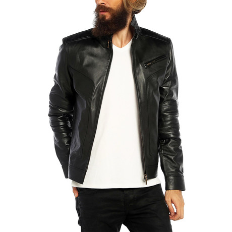 Goldfinch Leather Jacket // Black (XS)