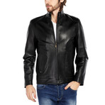 Oriole Leather Jacket // Black (M)