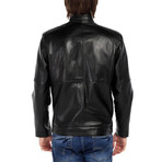 Oriole Leather Jacket // Black (M)