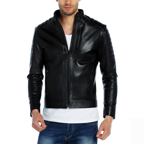 Albatross Leather Jacket // Black (XS)