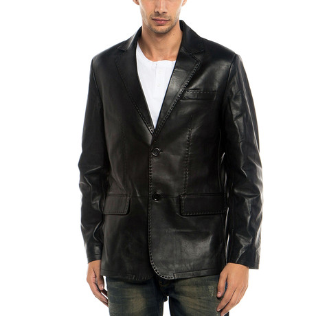 Toucan Leather Jacket // Black (XS)