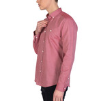 Anthony Button Up Shirt // Bordeaux (XS)