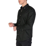 Brock Shirt // Black + Green (S)