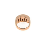 Victor Mayer 18k Rose Gold Enamel Diamond Ring // Ring Size: 9.75