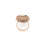 Victor Mayer 18k Rose Gold Enamel Diamond Ring // Ring Size: 7