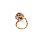Victor Mayer 18k Rose Gold Diamond + Tourmaline Ring // Ring Size: 8.5