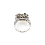 Victor Mayer 18k White Gold Diamond + Tsavorite Ring // Ring Size: 7.25