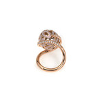 Victor Mayer 18k Rose Gold Enamel Diamond Ring // Ring Size: 6.75