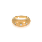 Victor Mayer 18k Yellow Gold Enamel Diamond Ring // Ring Size: 6.75