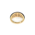 Victor Mayer 18k Yellow Gold + Enamel Diamond Ring I // Ring Size: 7