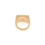 Victor Mayer 18k Yellow Gold Enamel Diamond Ring IV // Ring Size: 9.5