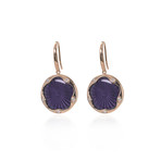 Victor Mayer 18k Rose Gold Enamel Diamond Earrings III