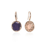 Victor Mayer 18k Rose Gold Enamel Diamond Earrings III