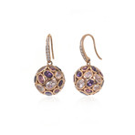 Victor Mayer 18k Rose Gold Diamond + Tourmaline Earrings