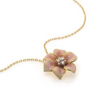 Victor Mayer 18k Two-Tone Gold Enamel Diamond Necklace I