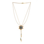 Victor Mayer 18k Gold Enamel Diamond Necklace I