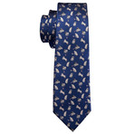 Pugs Silk Tie // Navy