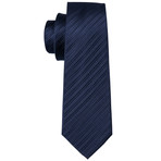 Fury Handcrafted Silk Tie // Navy