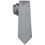 Boogie Silk Tie // Silver