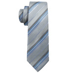 Carlton Silk Tie // Silver