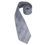 Titus Silk Tie // Silver