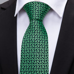Ugo Silk Tie // Green