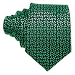Ugo Silk Tie // Green