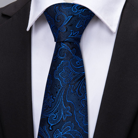 Glenn Silk Tie // Navy