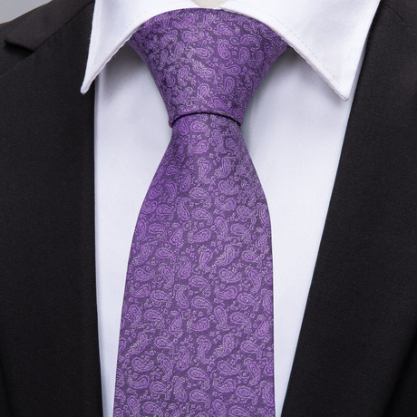 Ferres Silk Tie // Purple